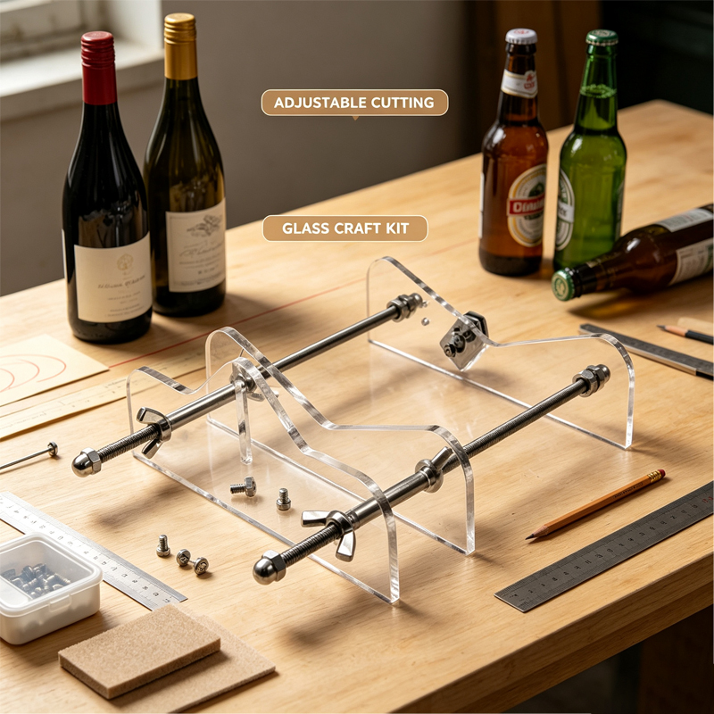 Beer Wine Kit - New Glass Bottle Cutter Tool, Adjustable