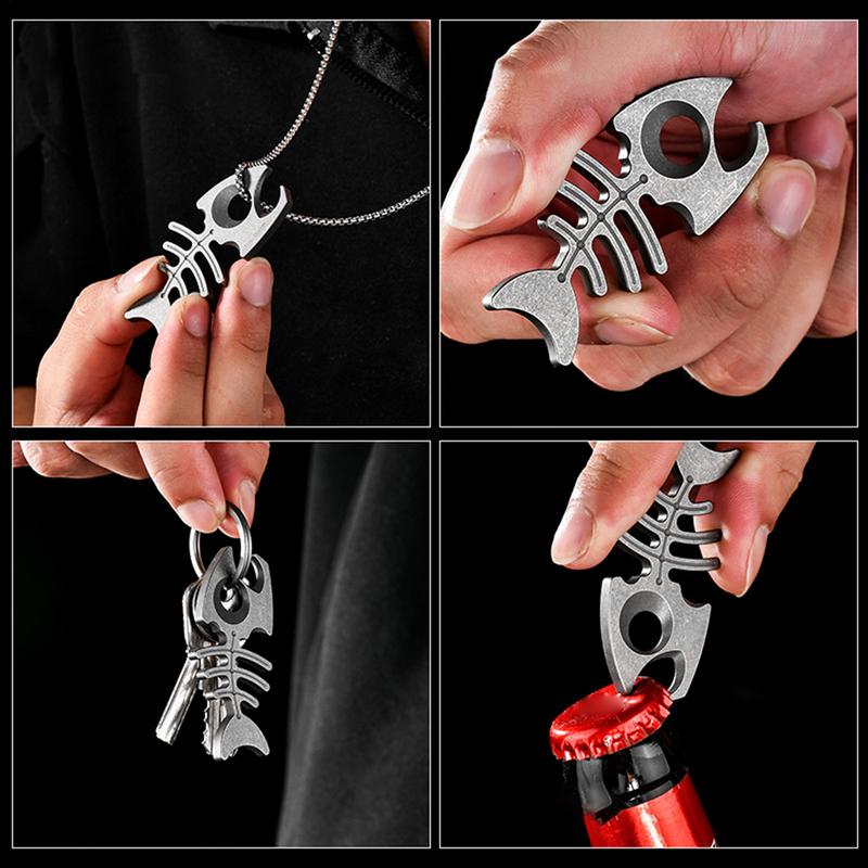 Bottle Opener Keychain Multifu - Wine Beer Hat 评论和价格