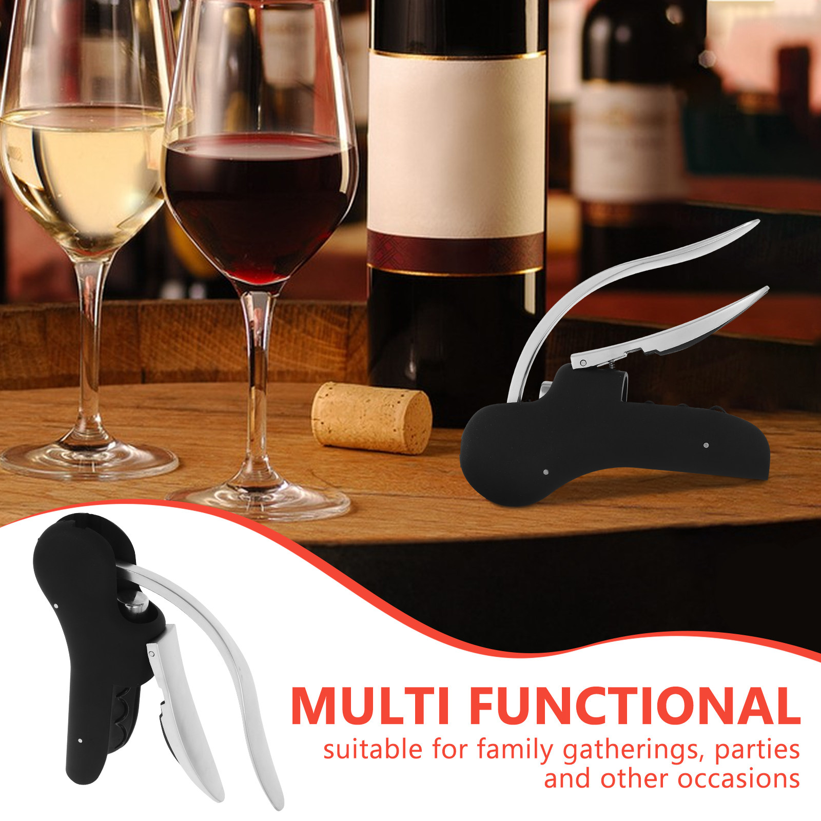 Zinc Alloy Lever Style Wine Op - Cork Screw Lever 评论和价格
