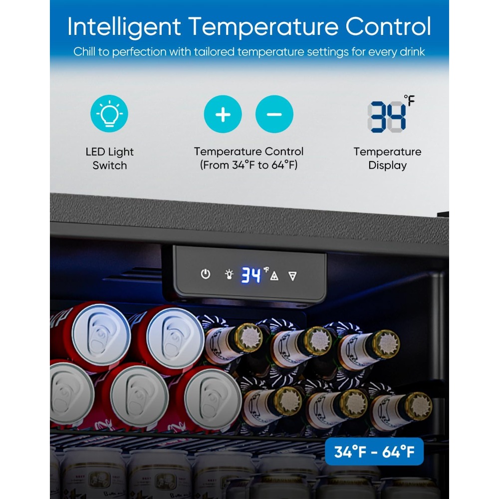 Beverage Refrigerator Cooler - - Wine Beer Cooler Fridge 评论和价格