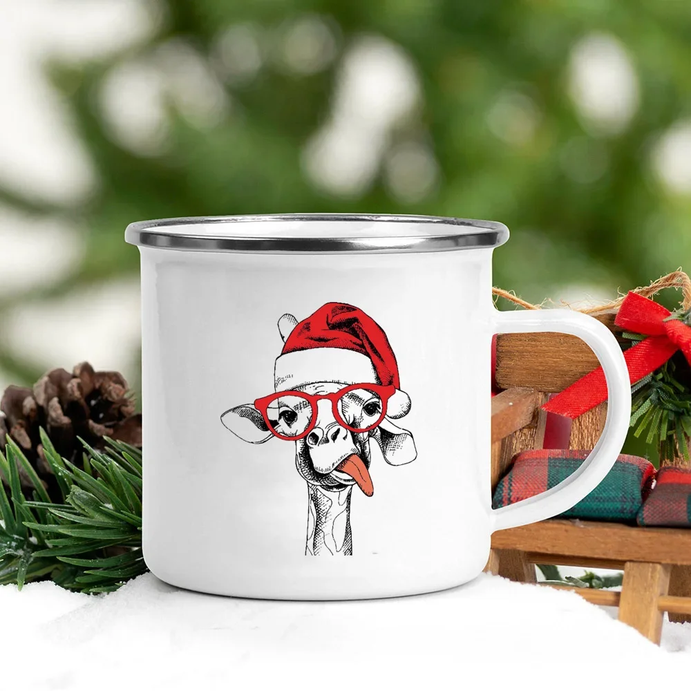 Handle Enamel Mugs Santa Hat A - Wine Beer Hat 评论和价格