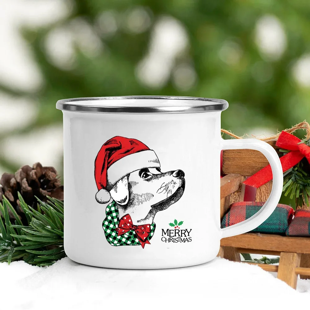 Handle Enamel Mugs Santa Hat A - Wine Beer Hat 评论和价格