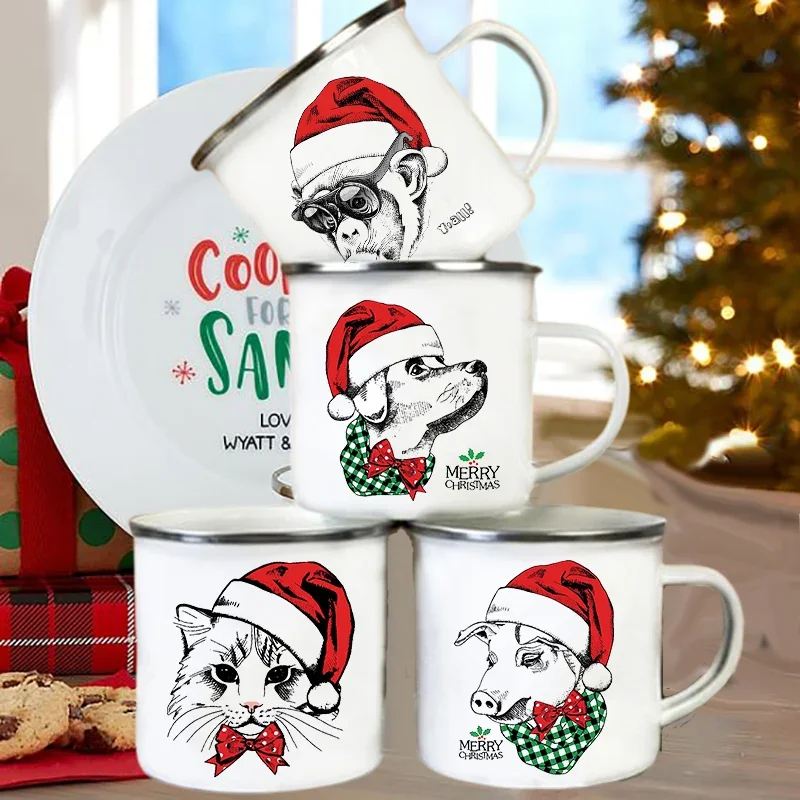Handle Enamel Mugs Santa Hat A - Wine Beer Hat 评论和价格