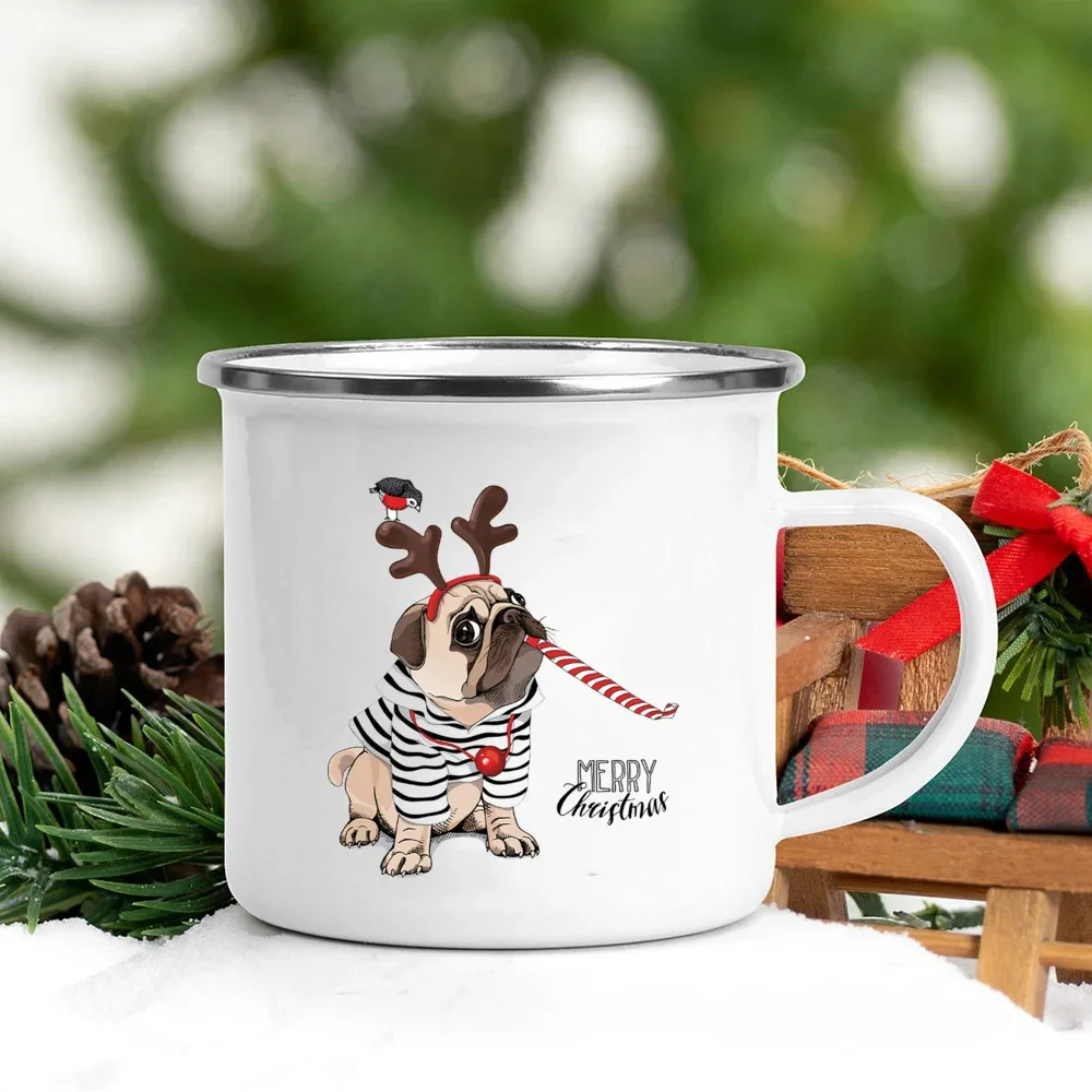 Handle Enamel Mugs Santa Hat A - Wine Beer Hat 评论和价格
