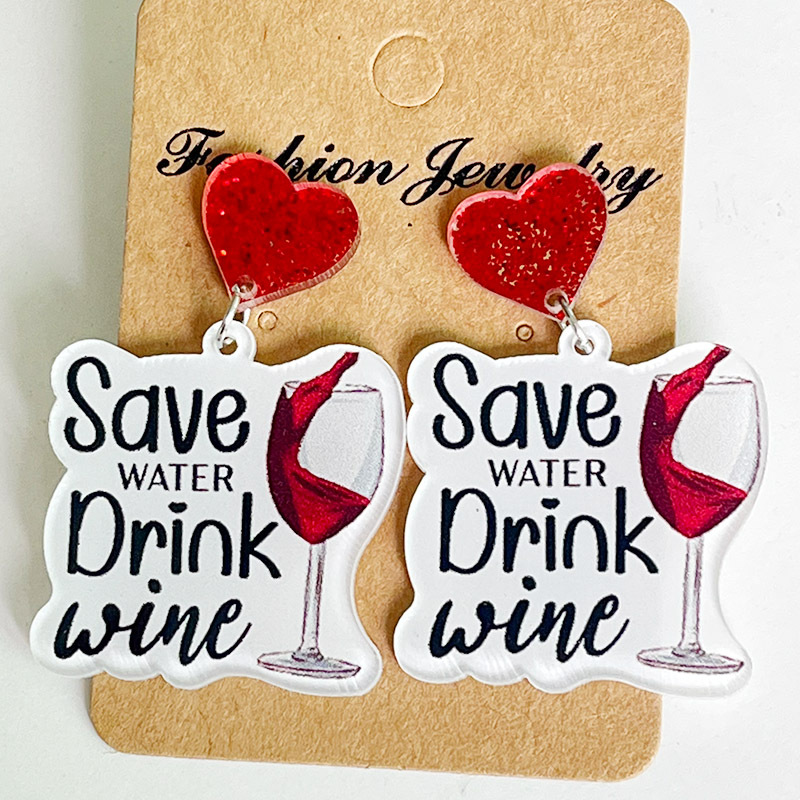New Christmas Earrings Christm - Wine Beer Hat 评论和价格