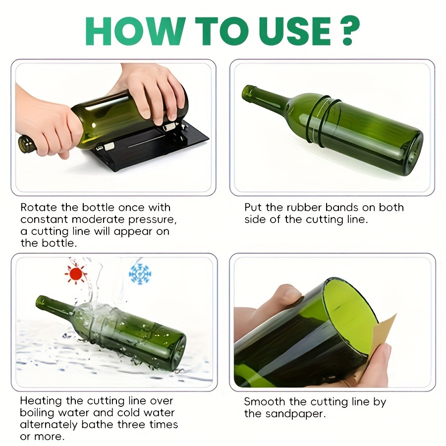 Adjustable Glass Bottle Cutter - Beer Wine Kit 评论和价格