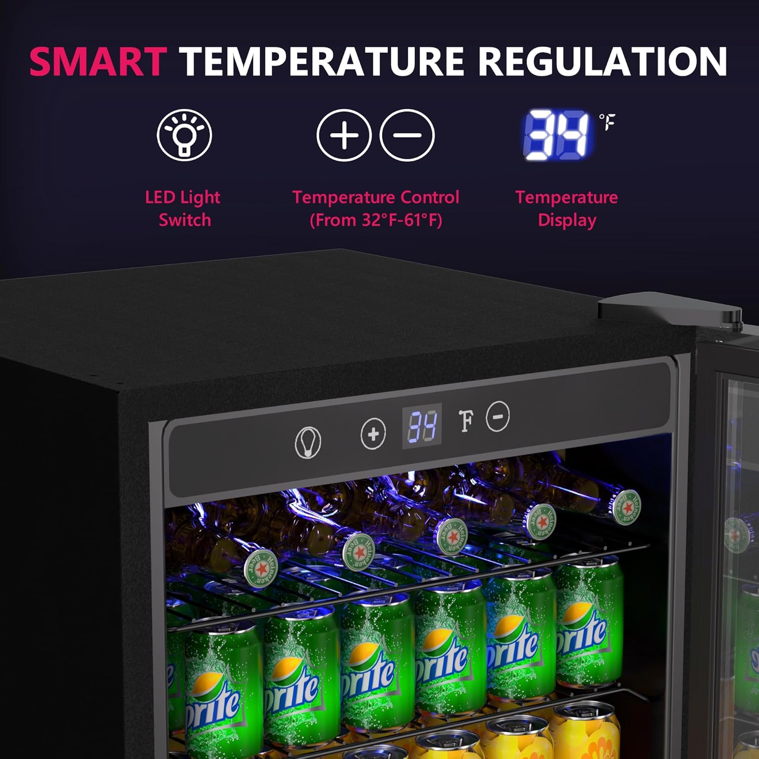 4.5 Cu.ft Beverage Refrigerato - Wine Beer Cooler Fridge 评论和价格