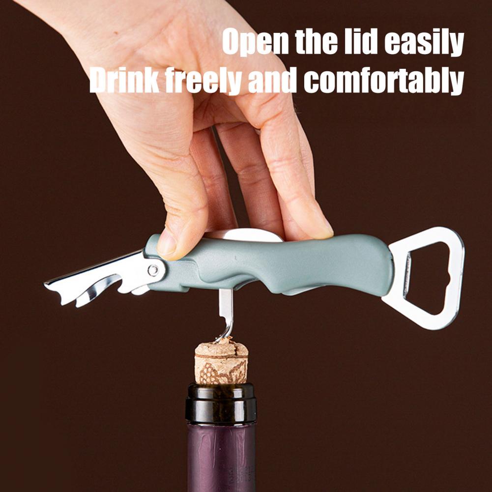 3 in 1 Wine Opener Beer Cap Li - Cork Screw Lever 评论和价格