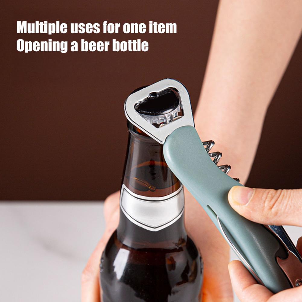 3 in 1 Wine Opener Beer Cap Li - Cork Screw Lever 评论和价格