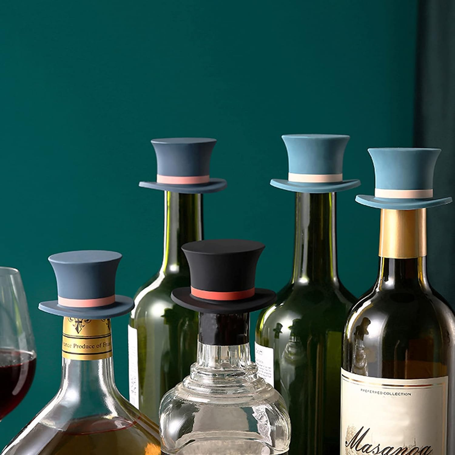 Magic Hat Silicone Wine Bottle - Wine Beer Hat 评论和价格