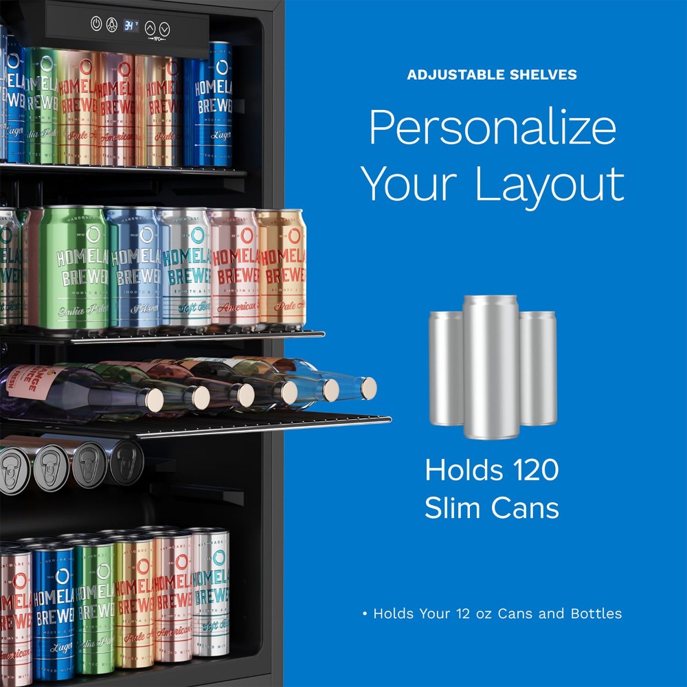 120 Can Mini Beverage Refriger - Wine Beer Cooler Fridge 评论和价格