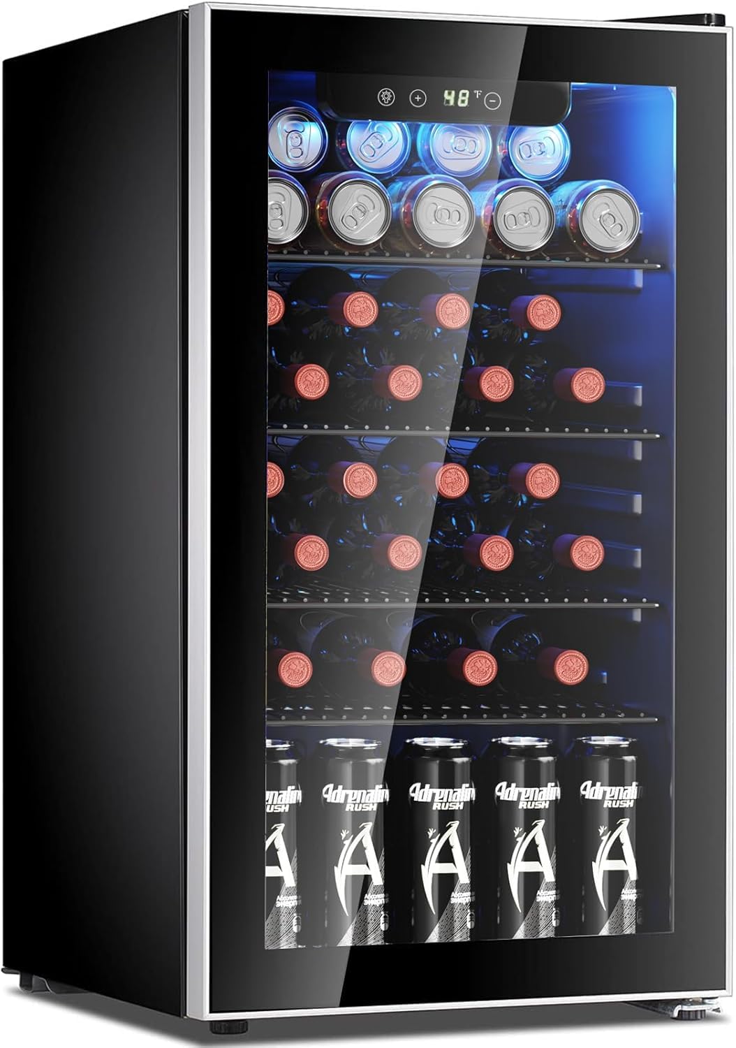 26 Bottle 130 Can Wine Cooler/ - Wine Beer Cooler Fridge 评论和价格
