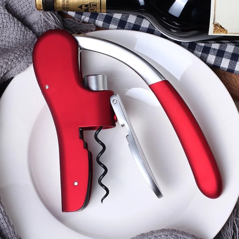 New Stainless Steel Wine Bottl - Cork Screw Lever 评论和价格
