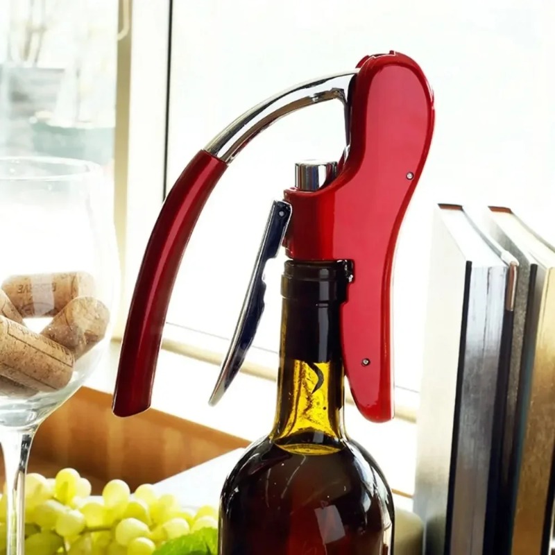 New Stainless Steel Wine Bottl - Cork Screw Lever 评论和价格