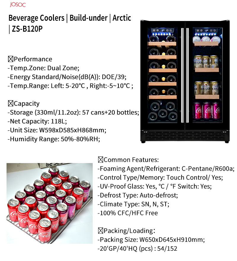Double Door Undercounter Wine  - Wine Beer Cooler Fridge 评论和价格