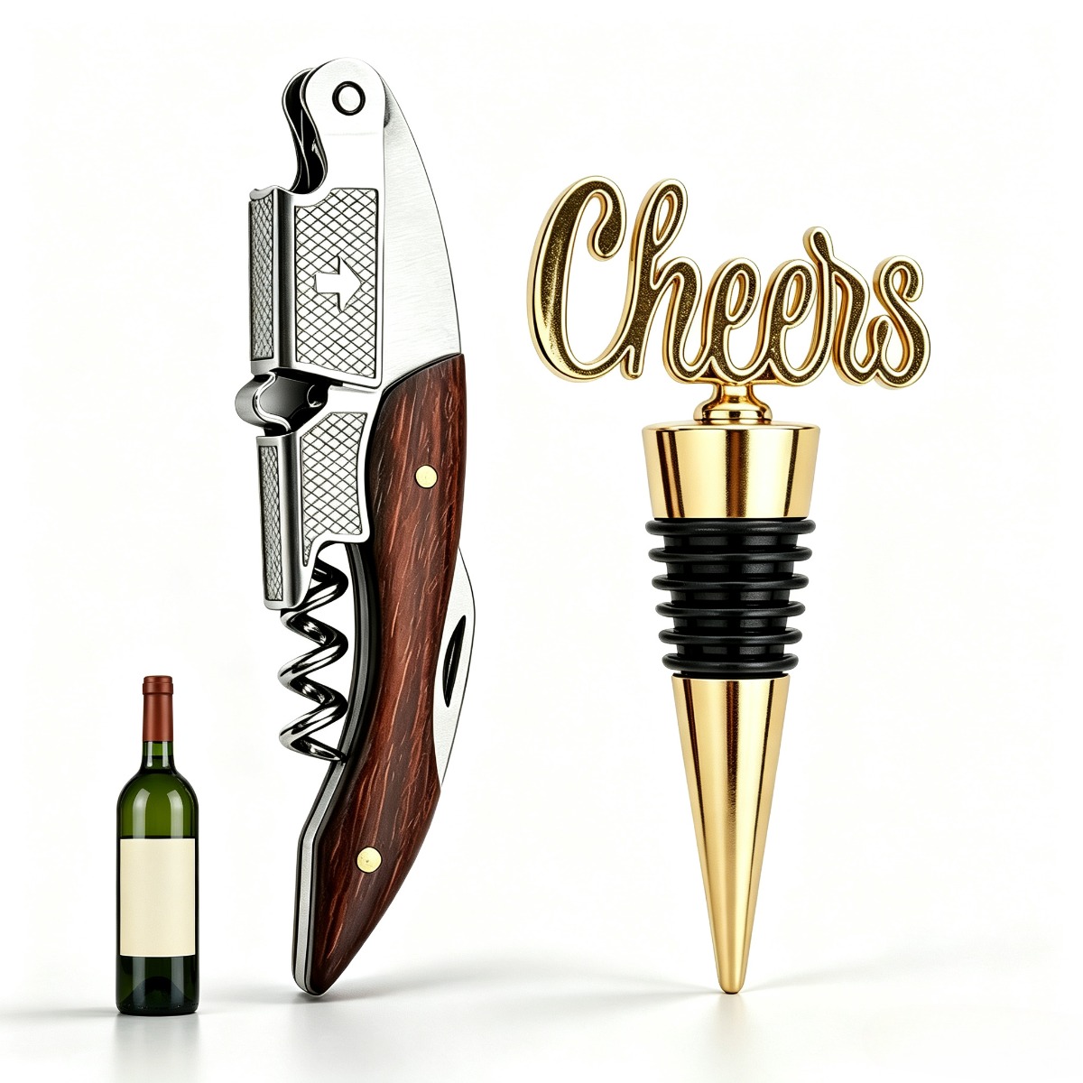 1PC Spring Loaded Double Lever - Cork Screw Lever 评论和价格