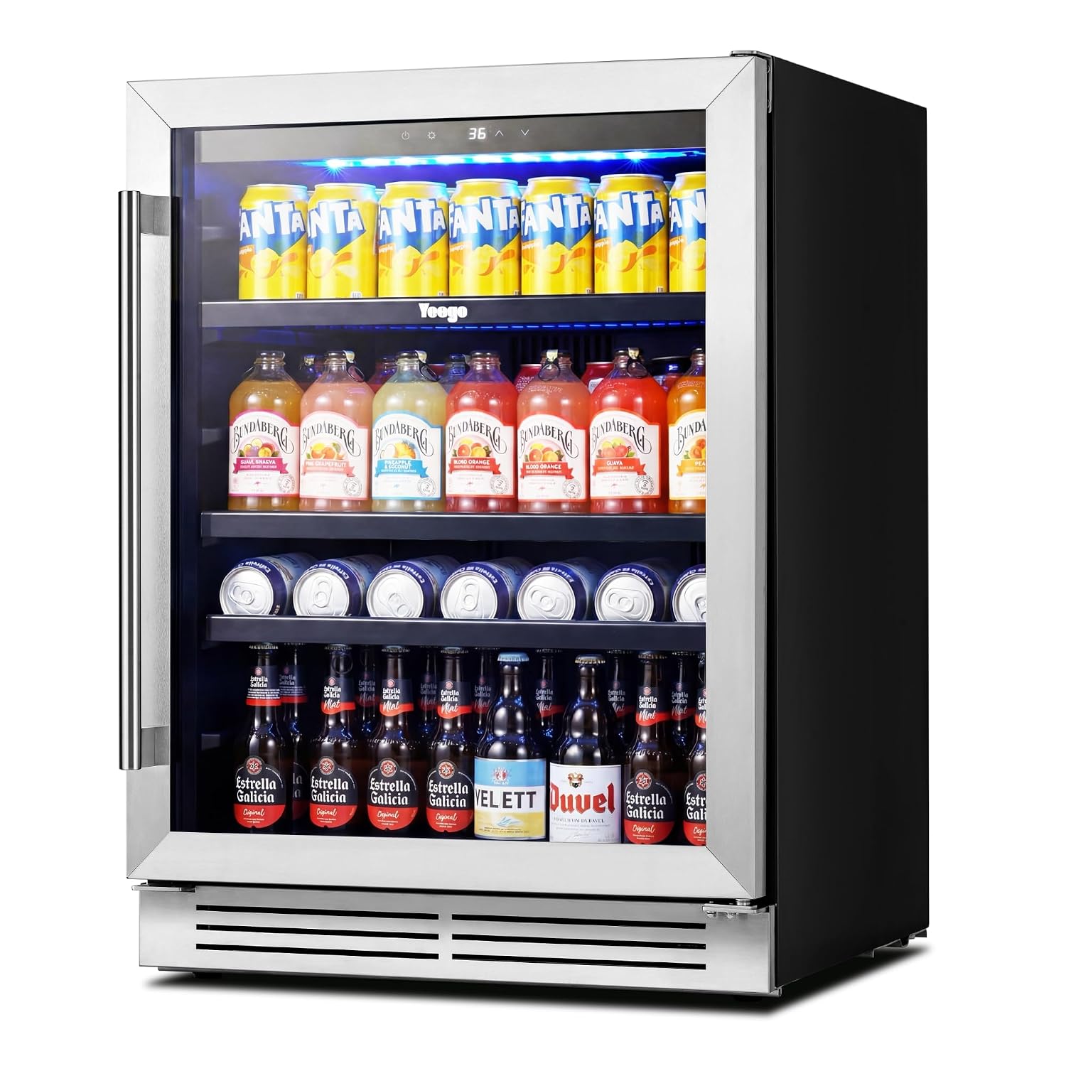 24 Inch Beverage Cooler Fridge - Wine And Beer Undercounter Fridge 评论和价格