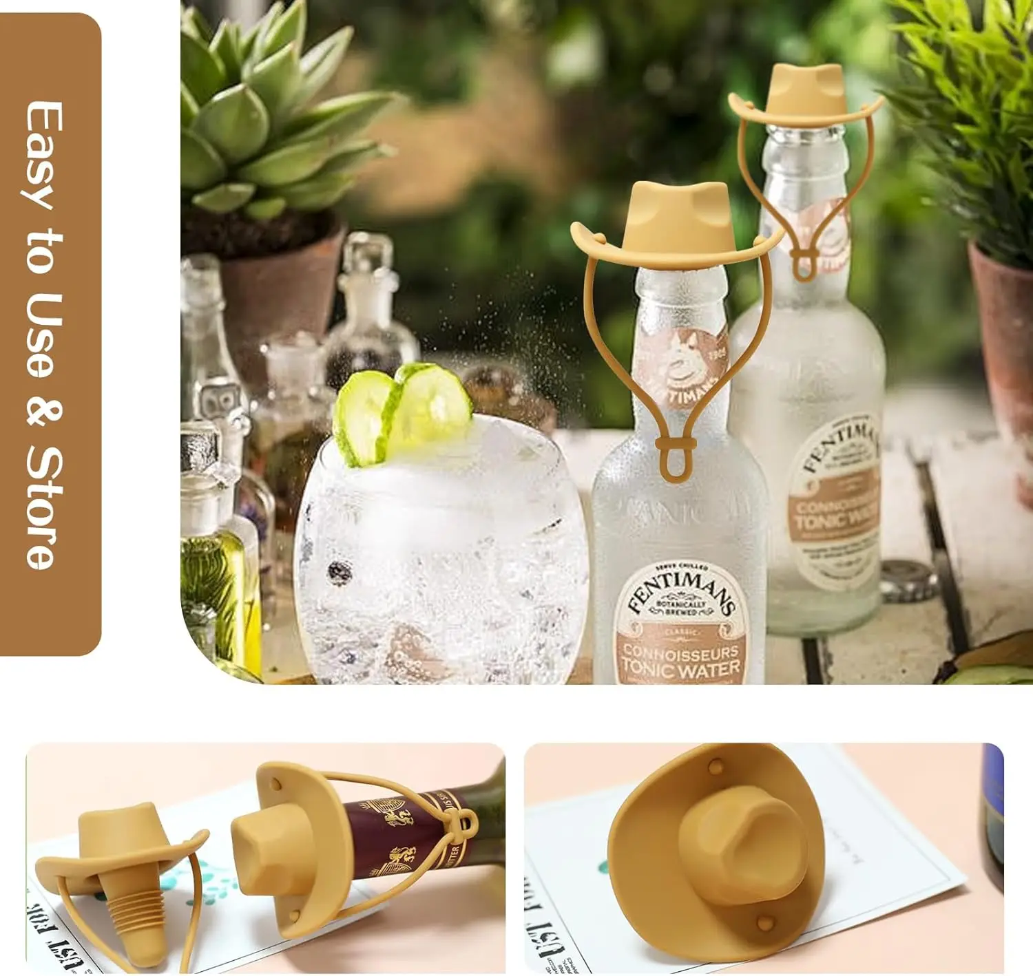 Creative Silicone Cowboy Hat W - Wine Beer Hat 评论和价格