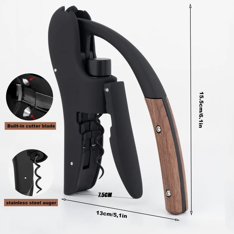 Gooseneck Wine Opener-Manual L - Cork Screw Lever 评论和价格