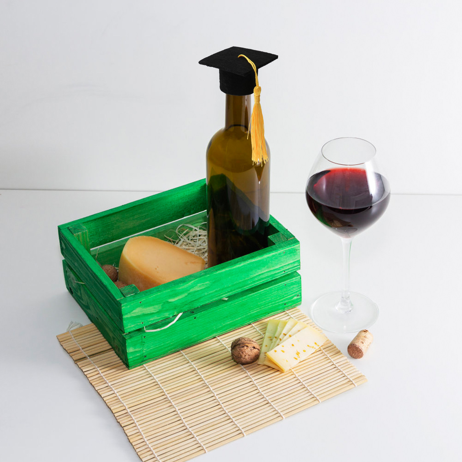 6Pcs Doctoral Wine Bottle Cap  - Wine Beer Hat 评论和价格
