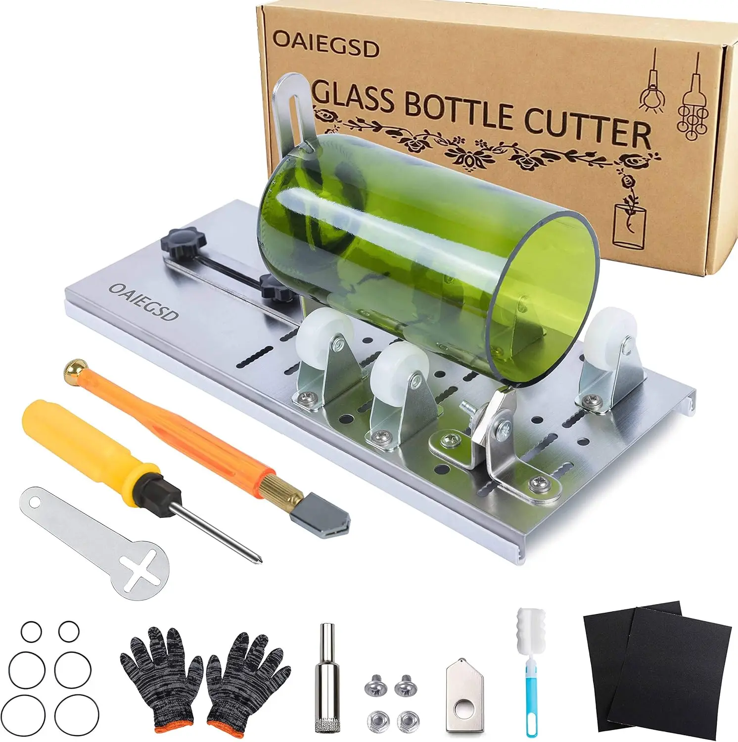 Glass Bottle Cutter Upgraded B - Beer Wine Kit 评论和价格