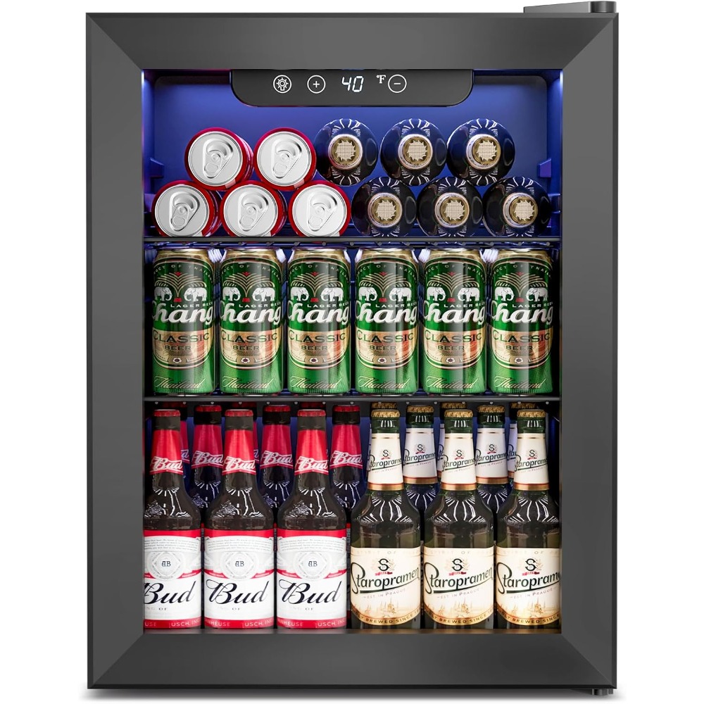 1.7 Cu.Ft Mini Fridge Glass Do - Wine Beer Cooler Fridge 评论和价格