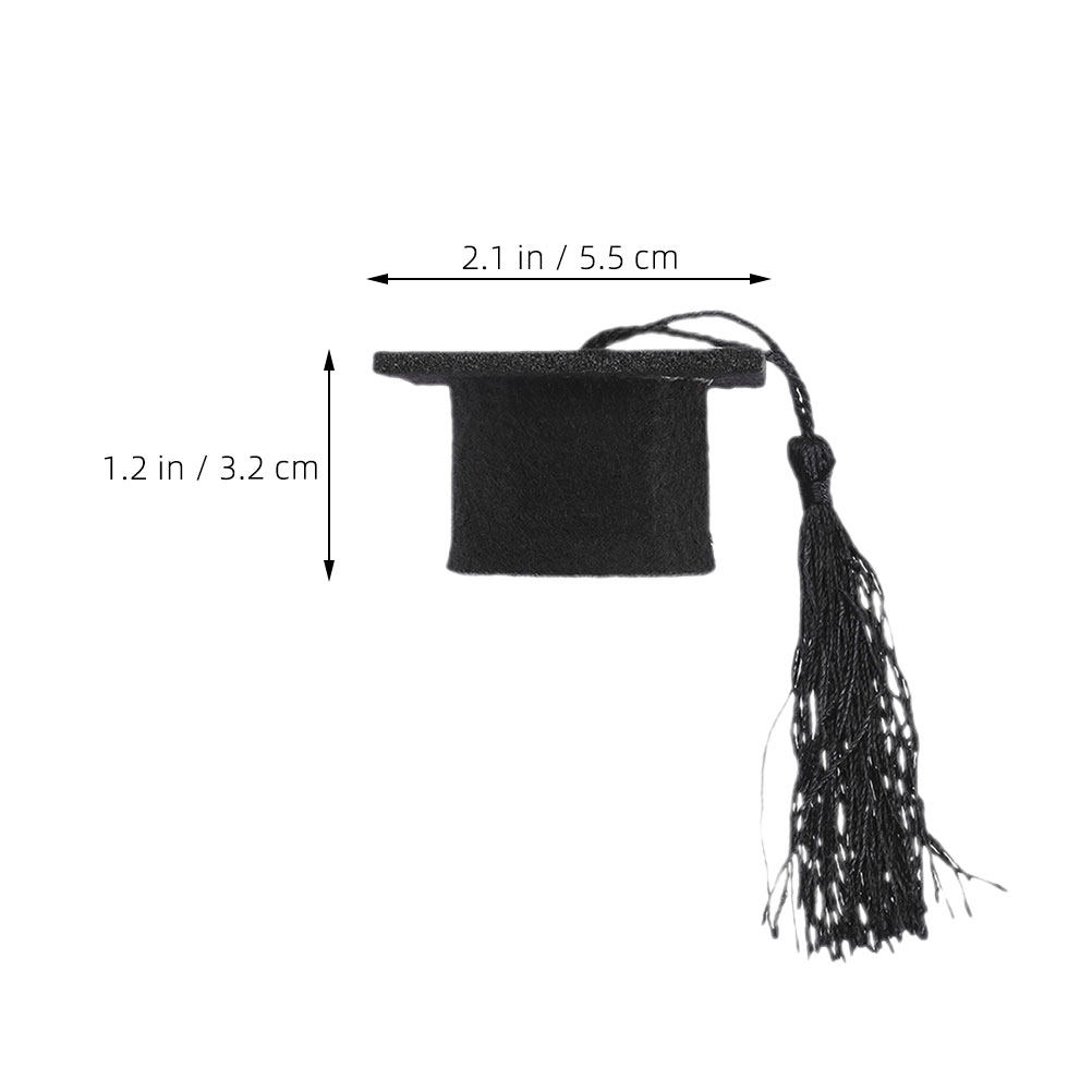 24Pcs Mini Graduation Cap Topp - Wine Beer Hat 评论和价格