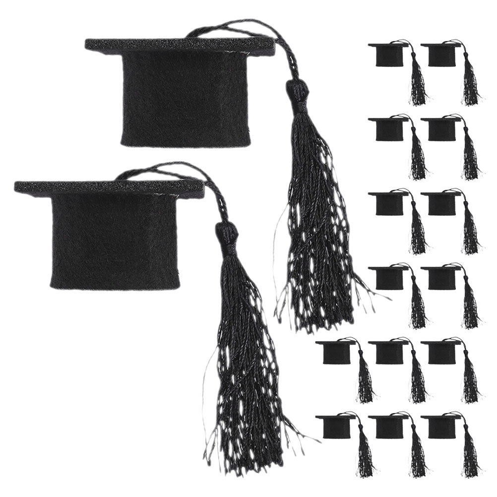 24Pcs Mini Graduation Cap Topp - Wine Beer Hat 评论和价格