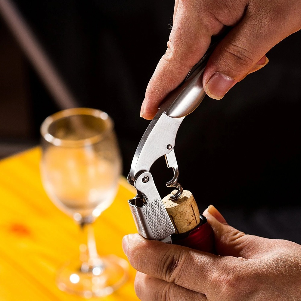 Portable Wine Corkscrew Opener - Beer Wine Kit 评论和价格