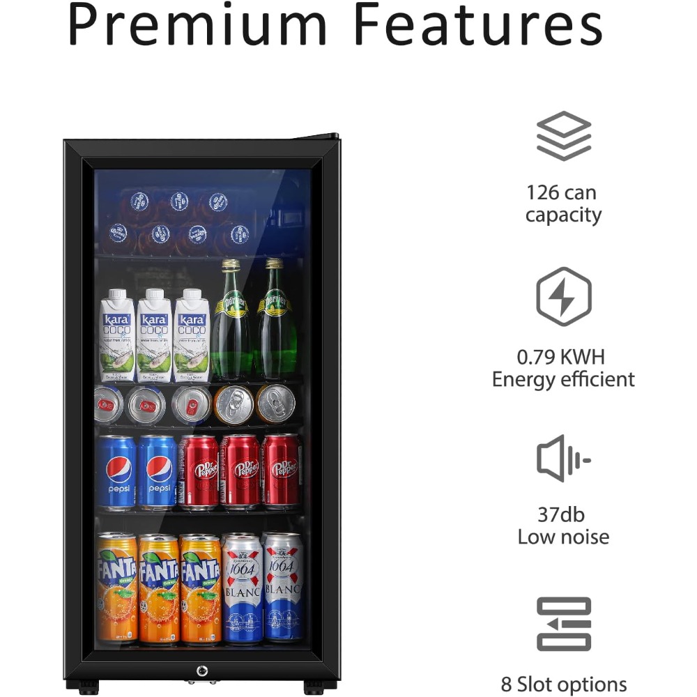 Beverage Refrigerator, Three P - Wine Beer Cooler Fridge 评论和价格