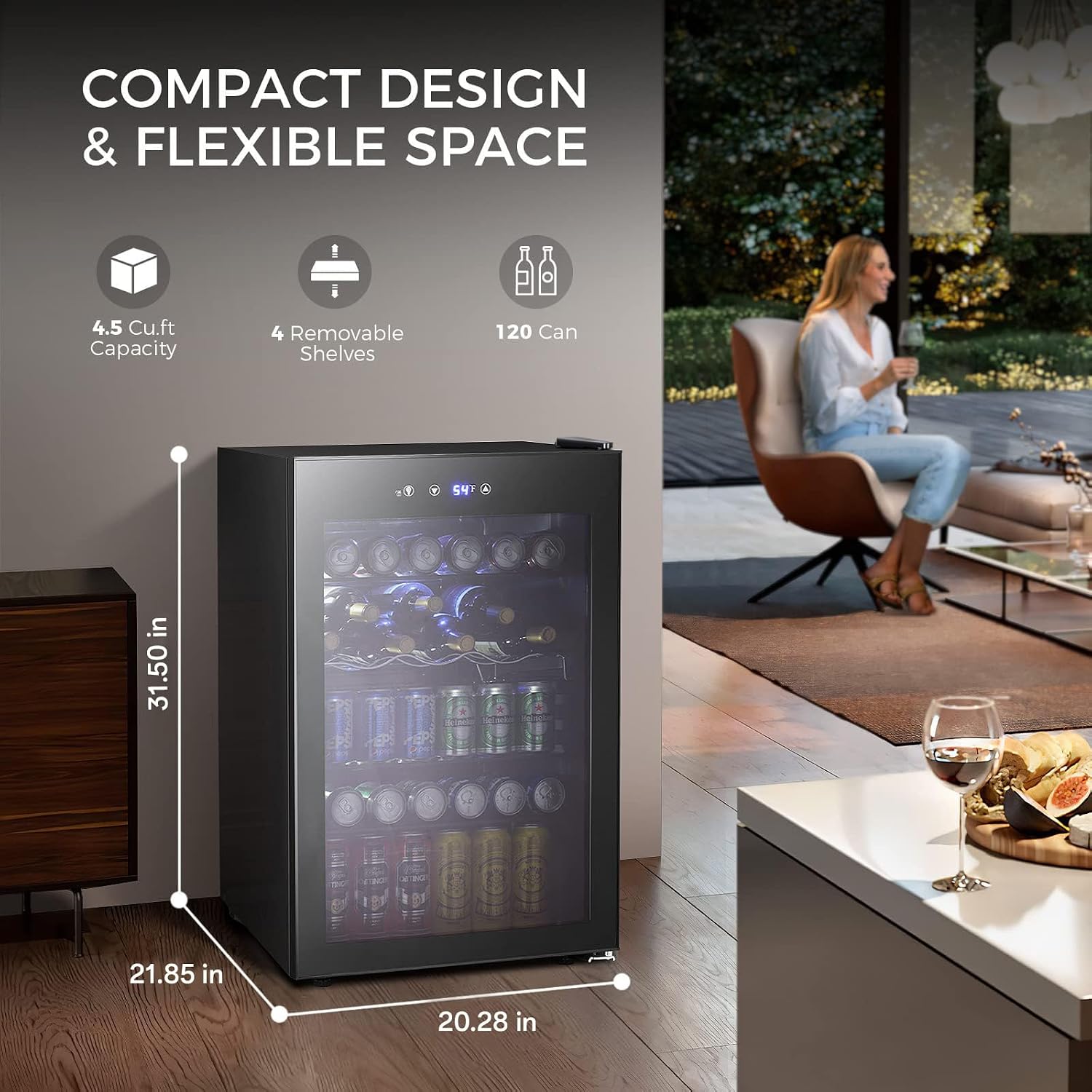 4.5 Cu.ft Beverage Cooler, 145 - Wine Beer Cooler Fridge 评论和价格