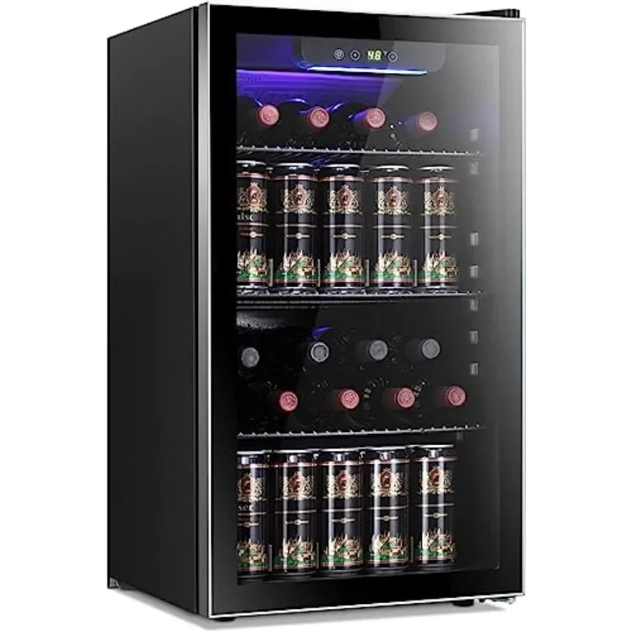 26 Bottle 130 Can Wine Cooler/ - Wine Beer Cooler Fridge 评论和价格