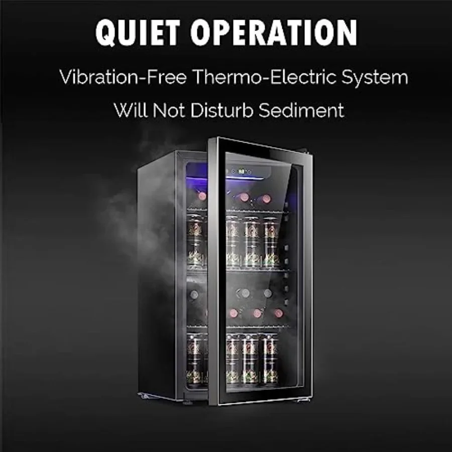 26 Bottle 130 Can Wine Cooler/ - Wine Beer Cooler Fridge 评论和价格