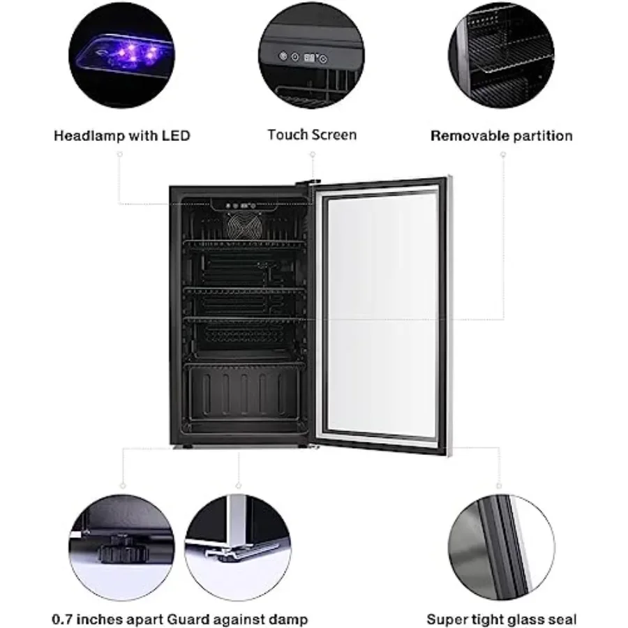 26 Bottle 130 Can Wine Cooler/ - Wine Beer Cooler Fridge 评论和价格