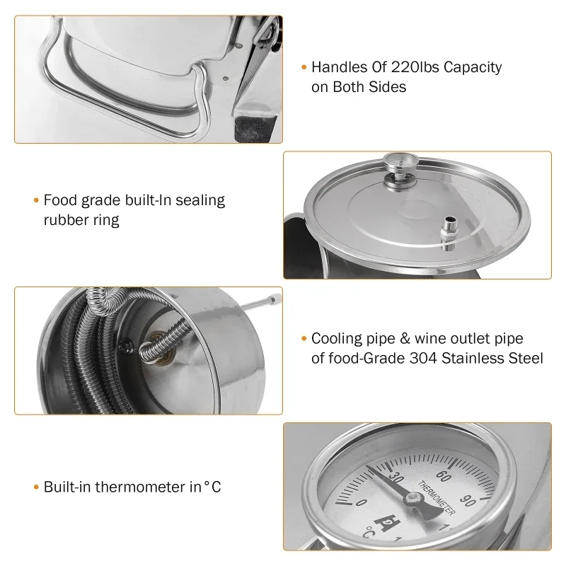 22L Alcohol Brewing Distiller  - Beer Wine Kit 评论和价格