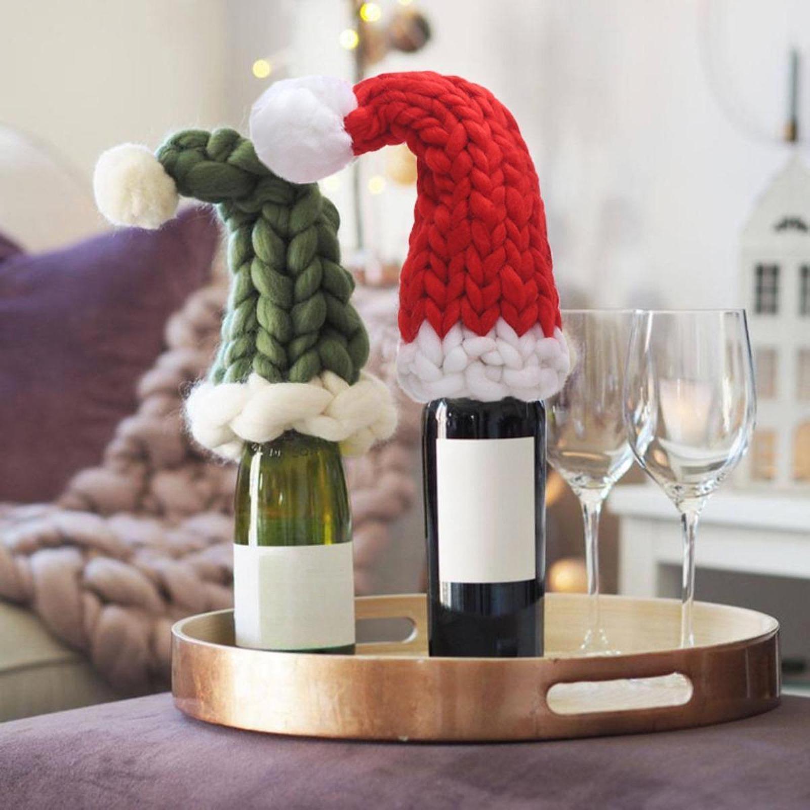 Decorative Santa Hat Christmas - Wine Beer Hat 评论和价格