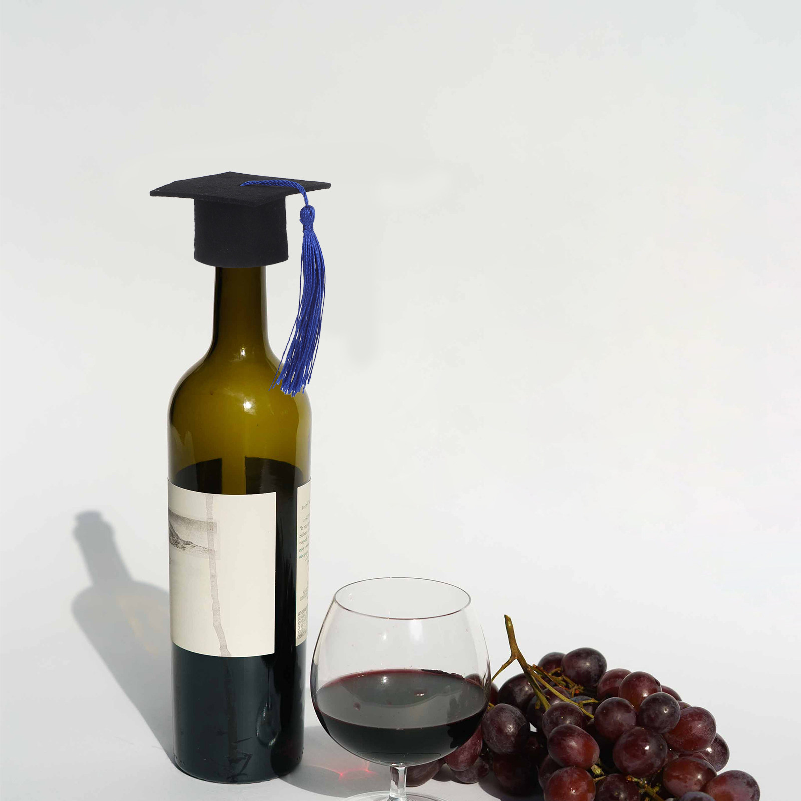 6Pcs Doctoral Hat Wine Bottle  - Wine Beer Hat 评论和价格