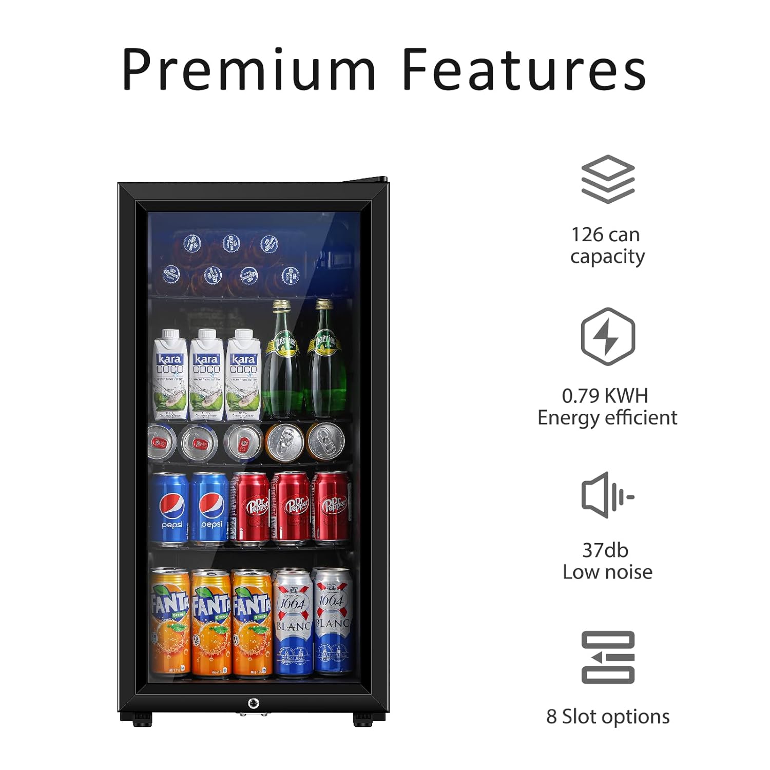 Beverage Refrigerator, 3.2 Cu. - Wine Beer Cooler Fridge 评论和价格