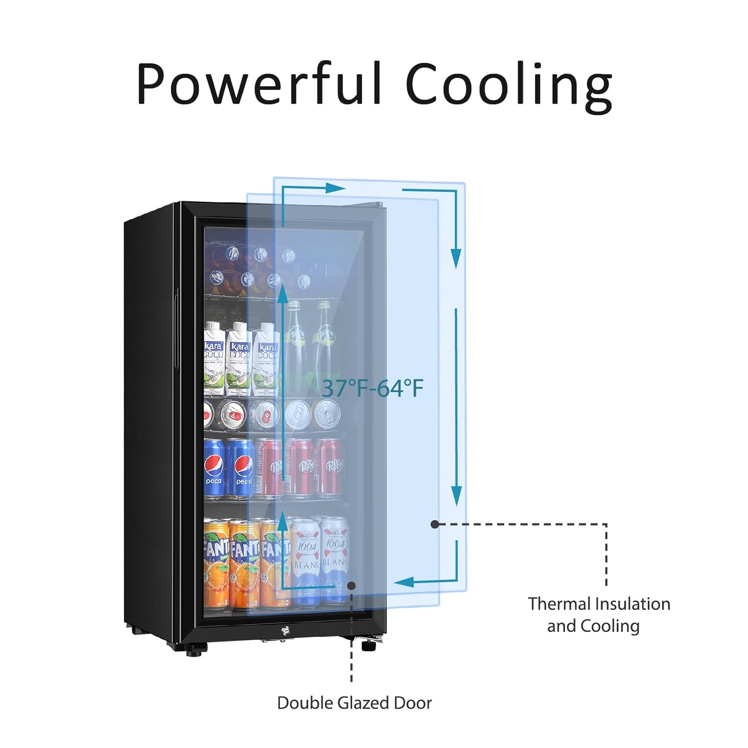 Beverage Refrigerator, 3.2 Cu. - Wine Beer Cooler Fridge 评论和价格