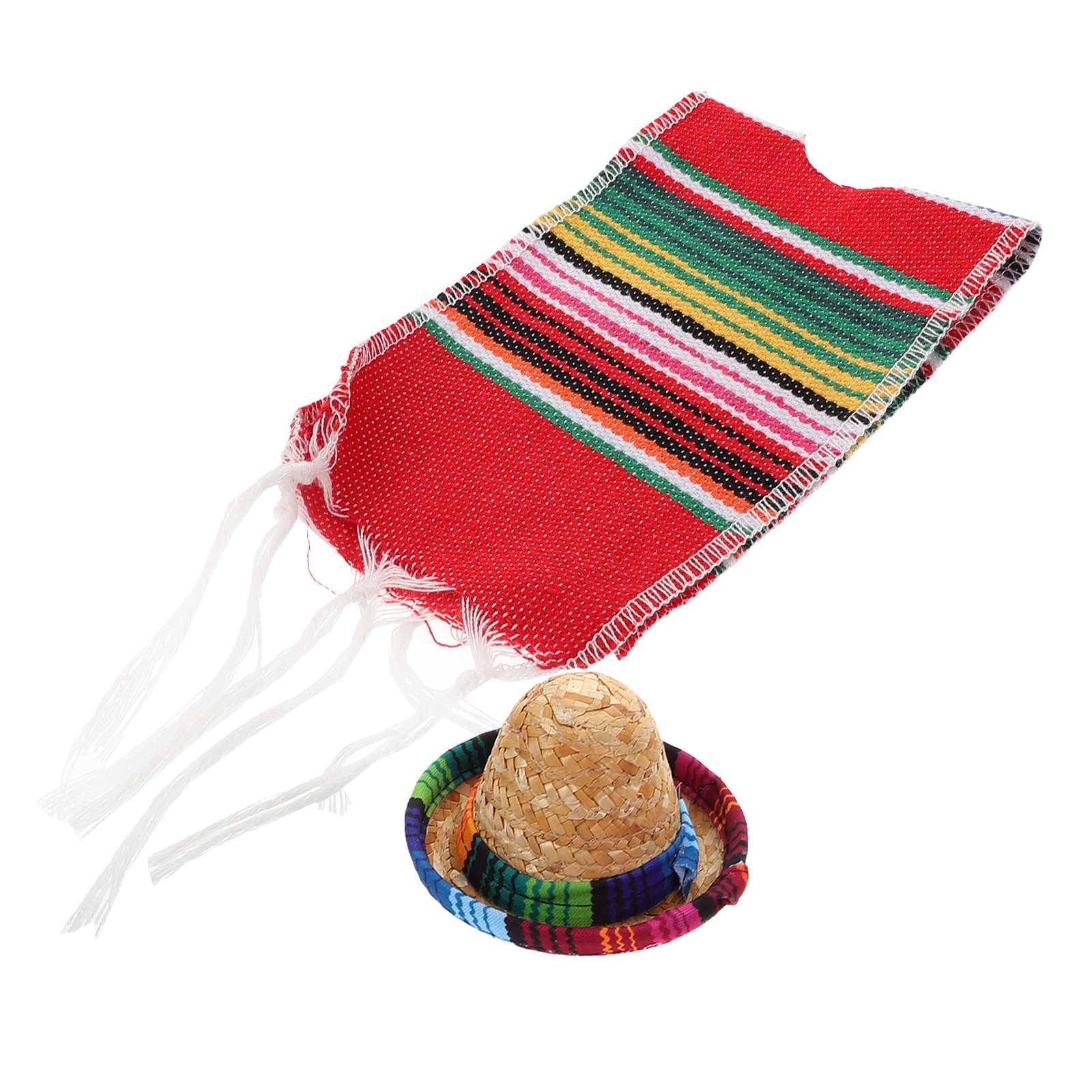 1Set Mexican Bottle Ponchos Se - Wine Beer Hat 评论和价格
