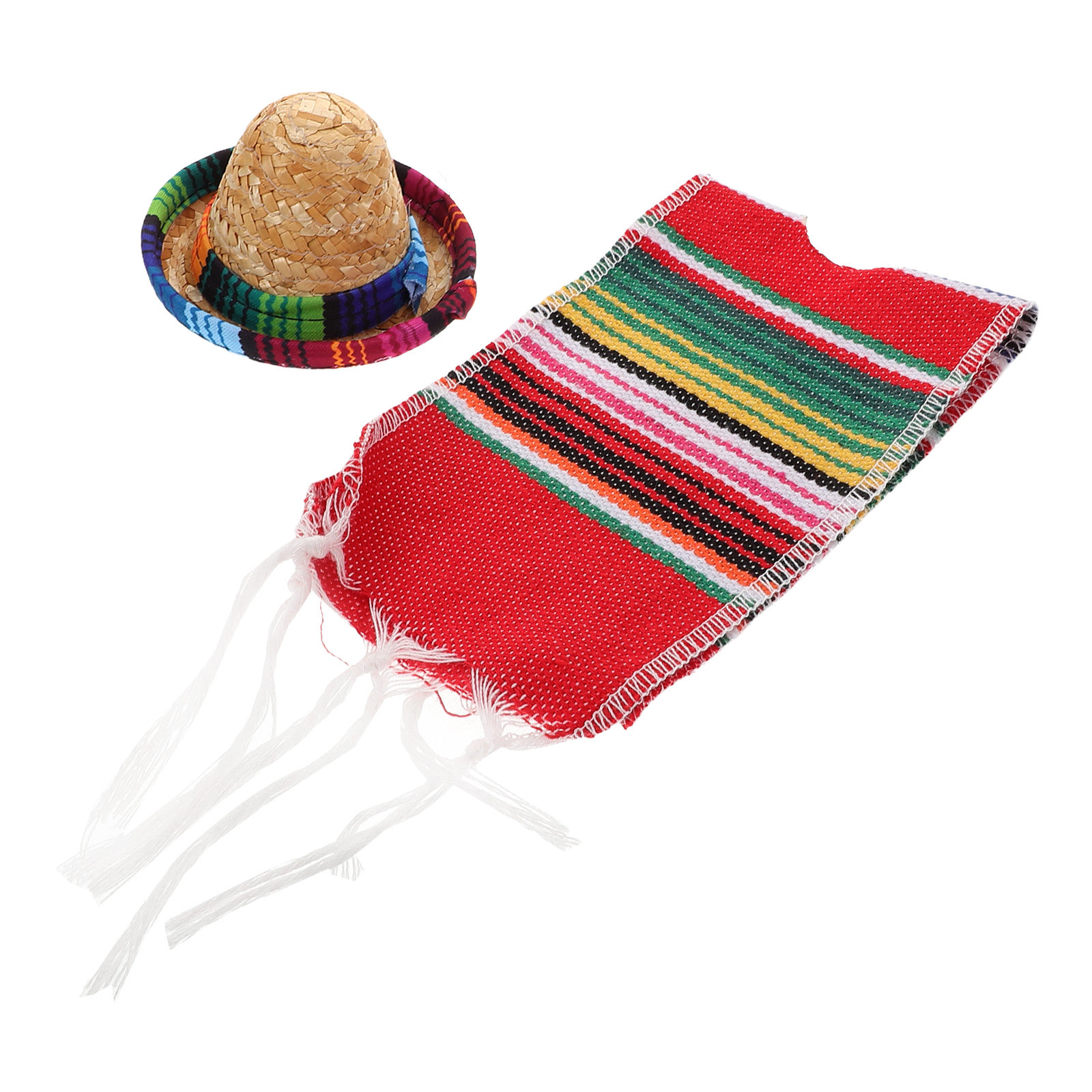 1Set Mexican Bottle Ponchos Se - Wine Beer Hat 评论和价格