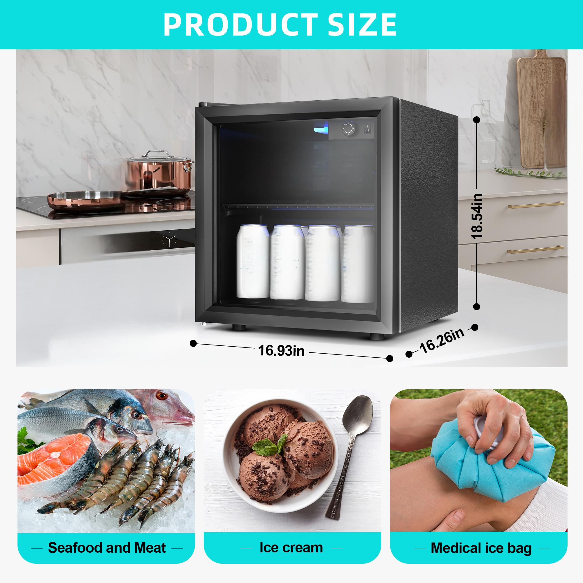 EKOJUCE  Mini Fridge with Glas - Wine Beer Cooler Fridge 评论和价格
