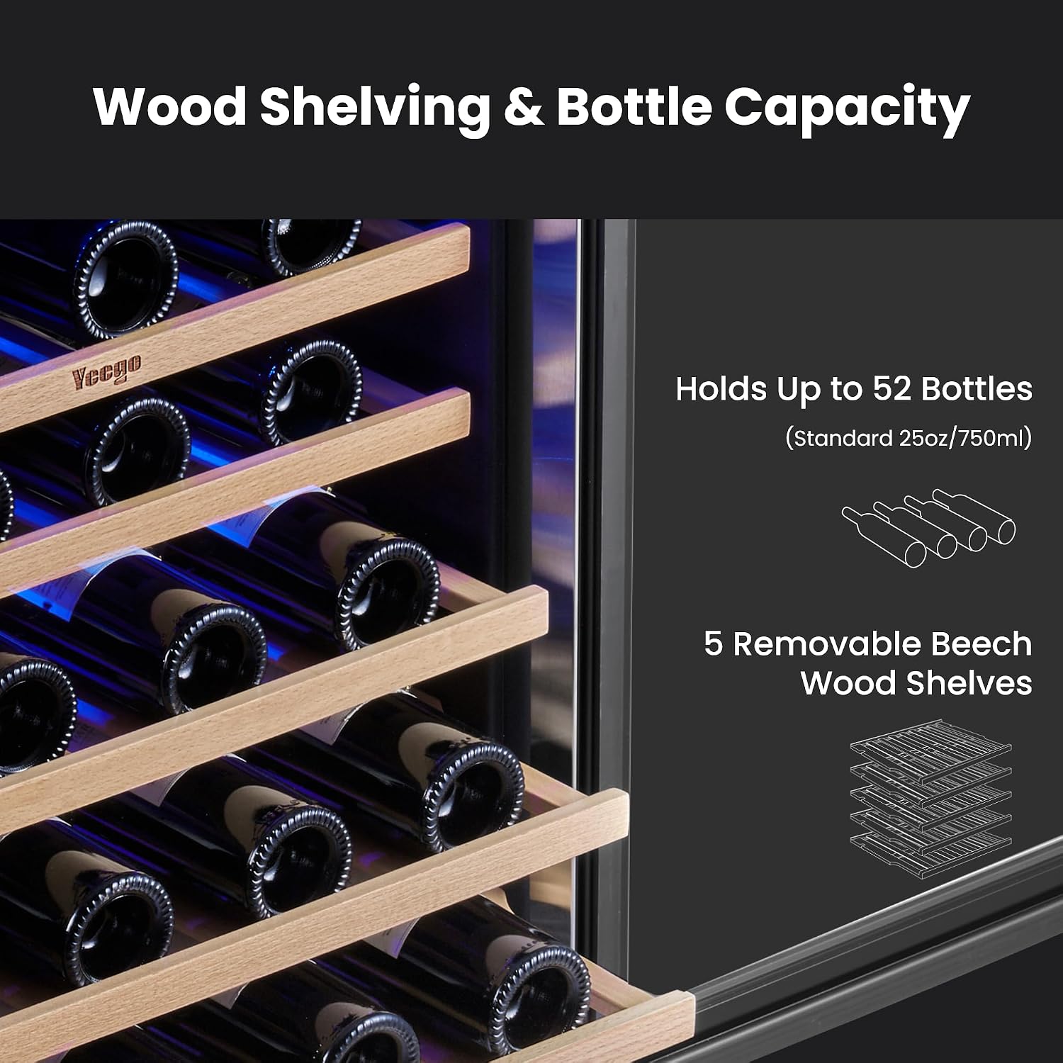 Yeego Wine Fridge Cooler - 24  - Wine Beer Cooler Fridge 评论和价格