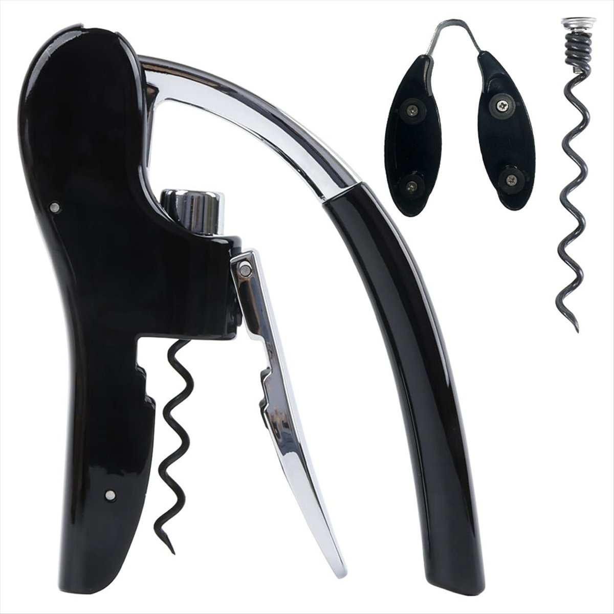 A24I Stainless Steel Wine Bott - Cork Screw Lever 评论和价格
