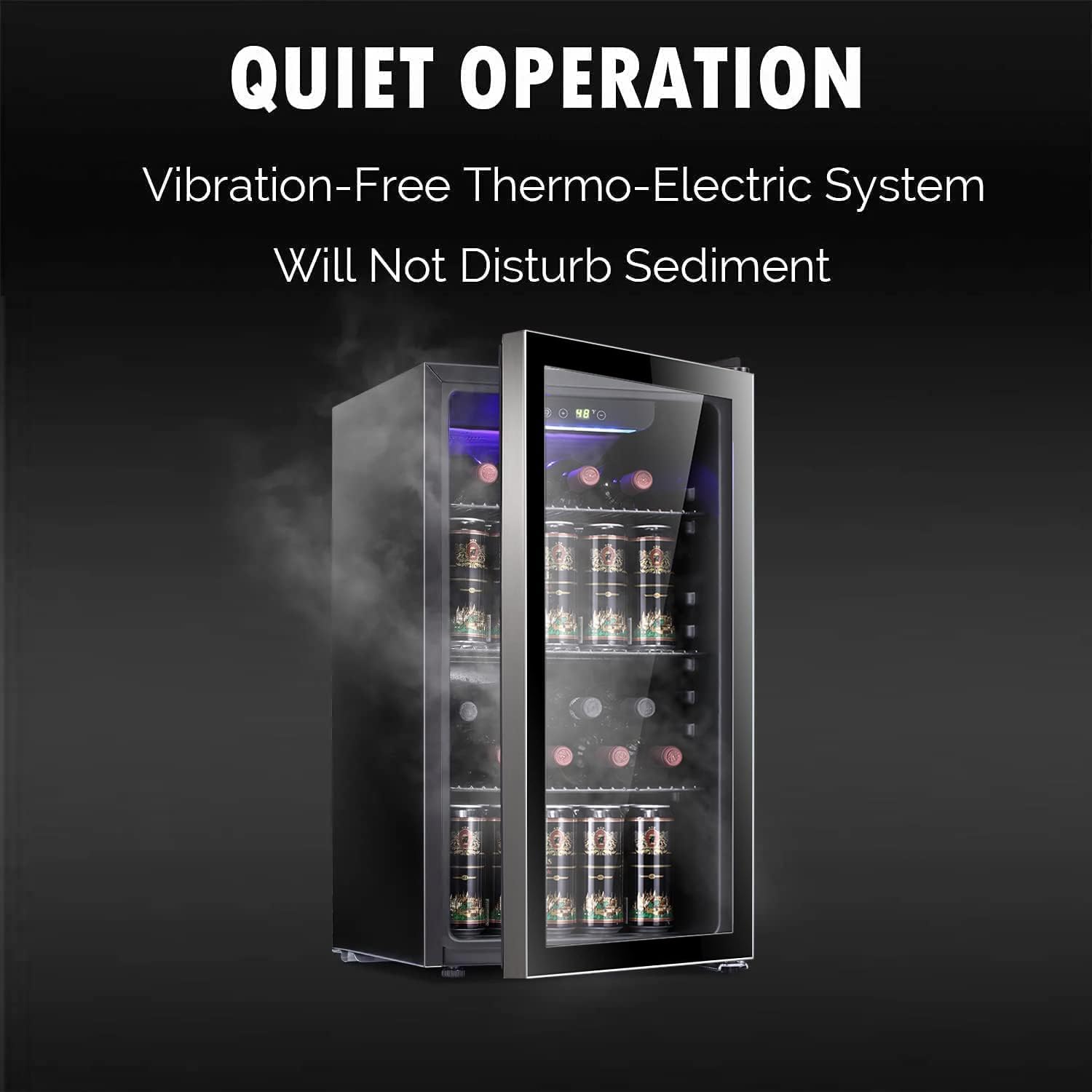 26 Bottle 130 Can Wine Cooler/ - Wine Beer Cooler Fridge 评论和价格