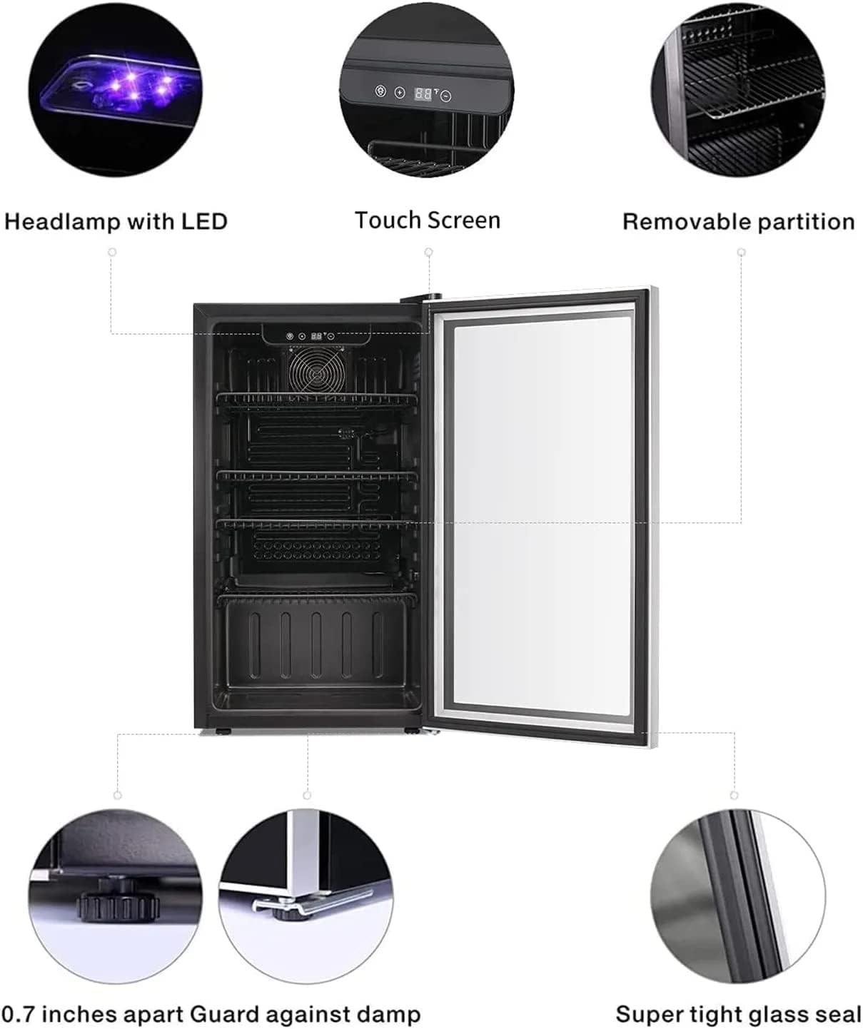 26 Bottle 130 Can Wine Cooler/ - Wine Beer Cooler Fridge 评论和价格