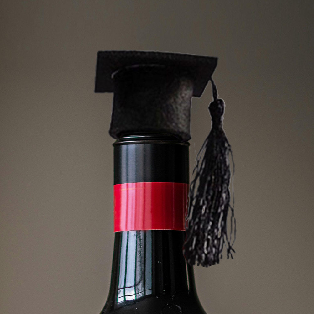 6Pcs Tassel Wine Bottle Cover  - Wine Beer Hat 评论和价格