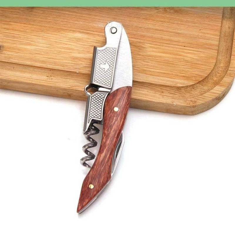 Stainless Steel and Wood 1pc S - Cork Screw Lever 评论和价格